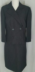 Black Pattern Ladies' Suit